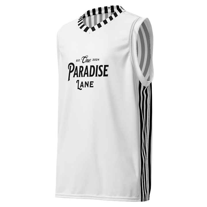 One Paradise Lane Black Stripes Basketball Jersey product image (2)