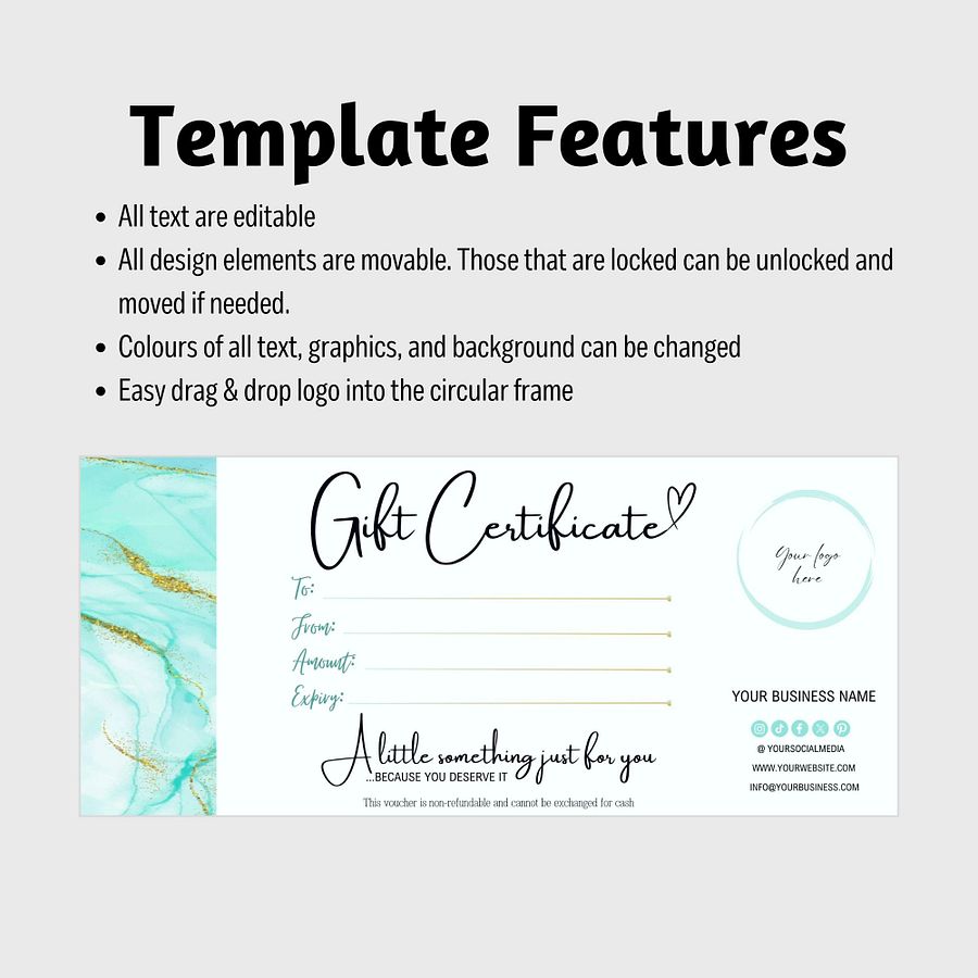Marina - Gift Certificate Template product image (7)