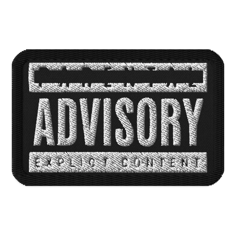 Parental Advisory Embroidery Patch