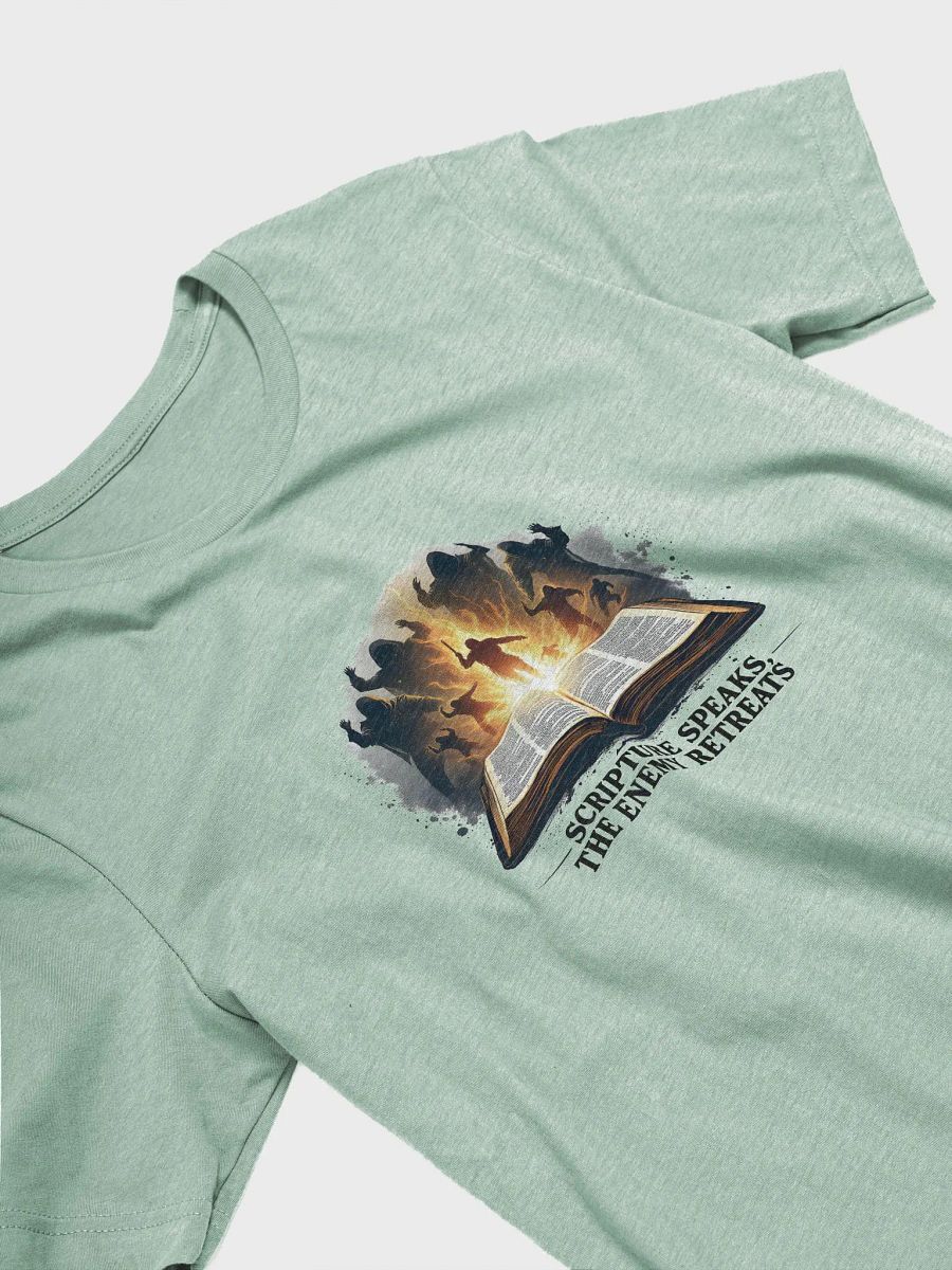 Scripture Speaks, the Enemy Retreats -Bible T-Shirt T-Shirt product image (6)