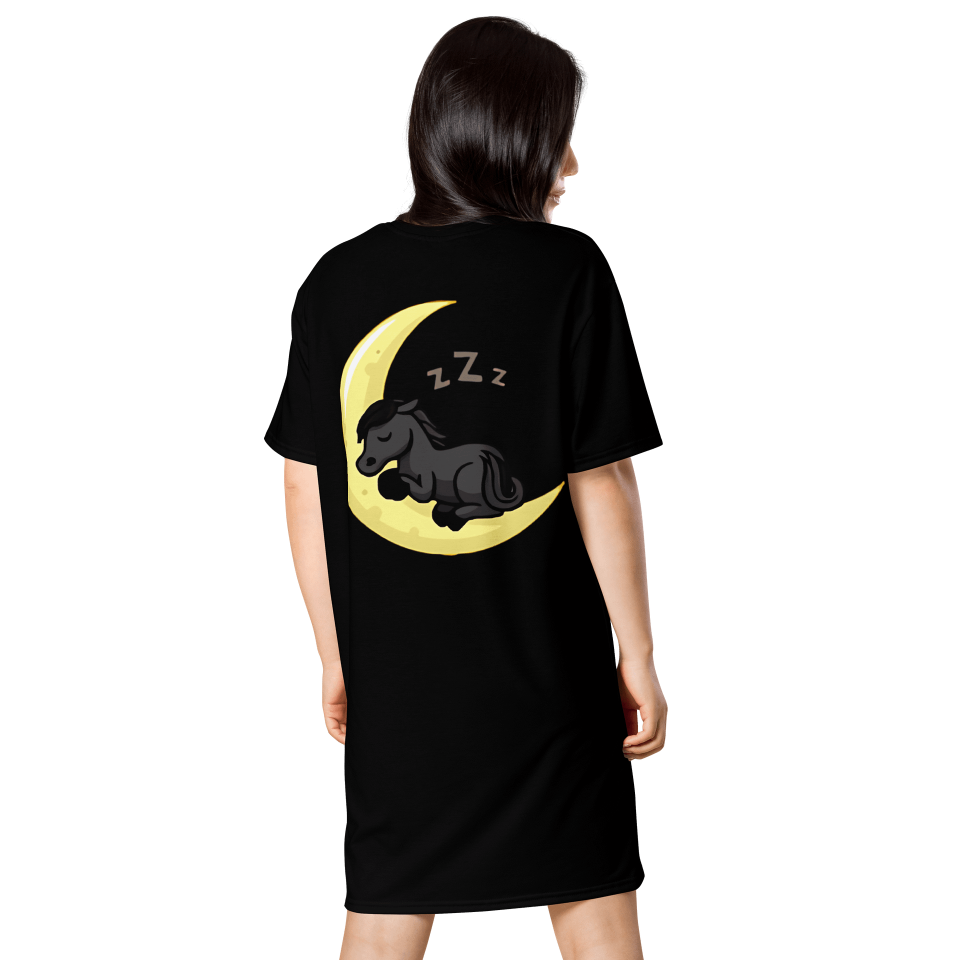 Sleepy Moon All-Over Print T-Shirt Dress product image (2)