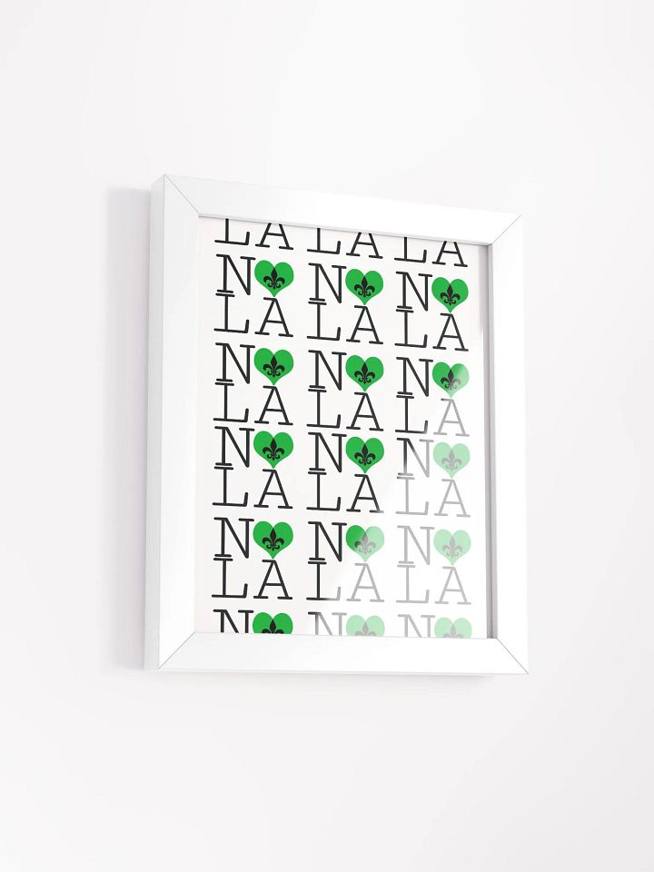 I LOVE NOLA **LEGACY POSTER** (GREEN HEART INFINITY WALL) product image (2)