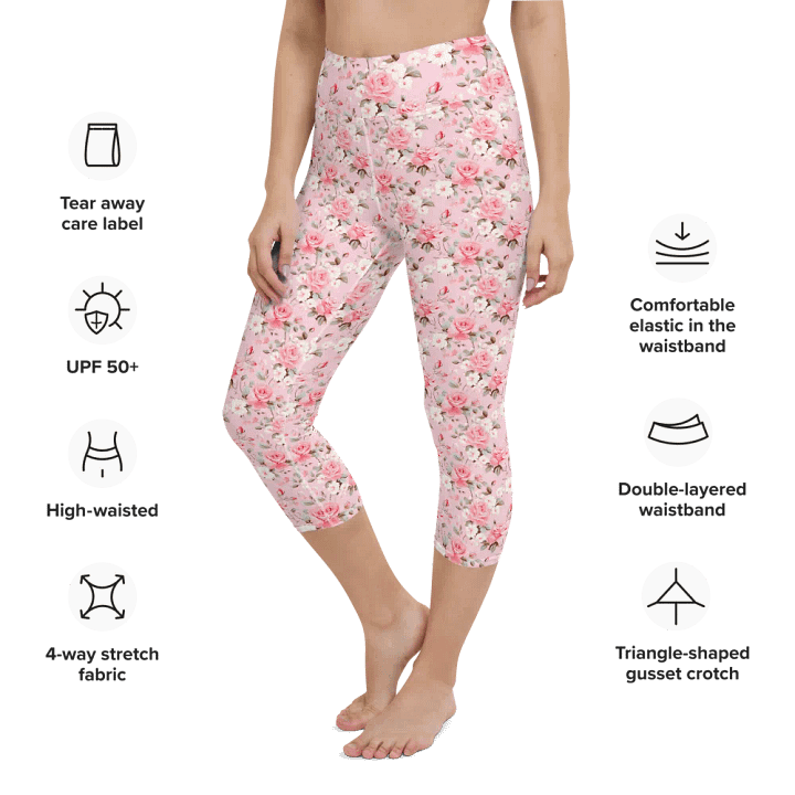 Cherry Blossoms Bliss Capri Leggings product image (2)