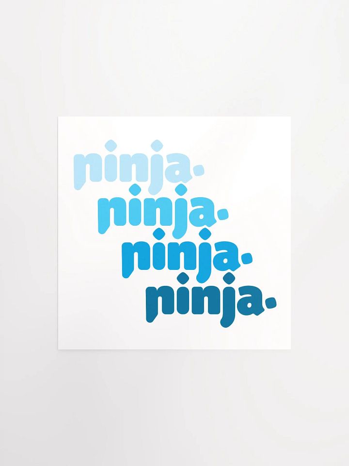 Blue Quad Ninja Poster product image (1)