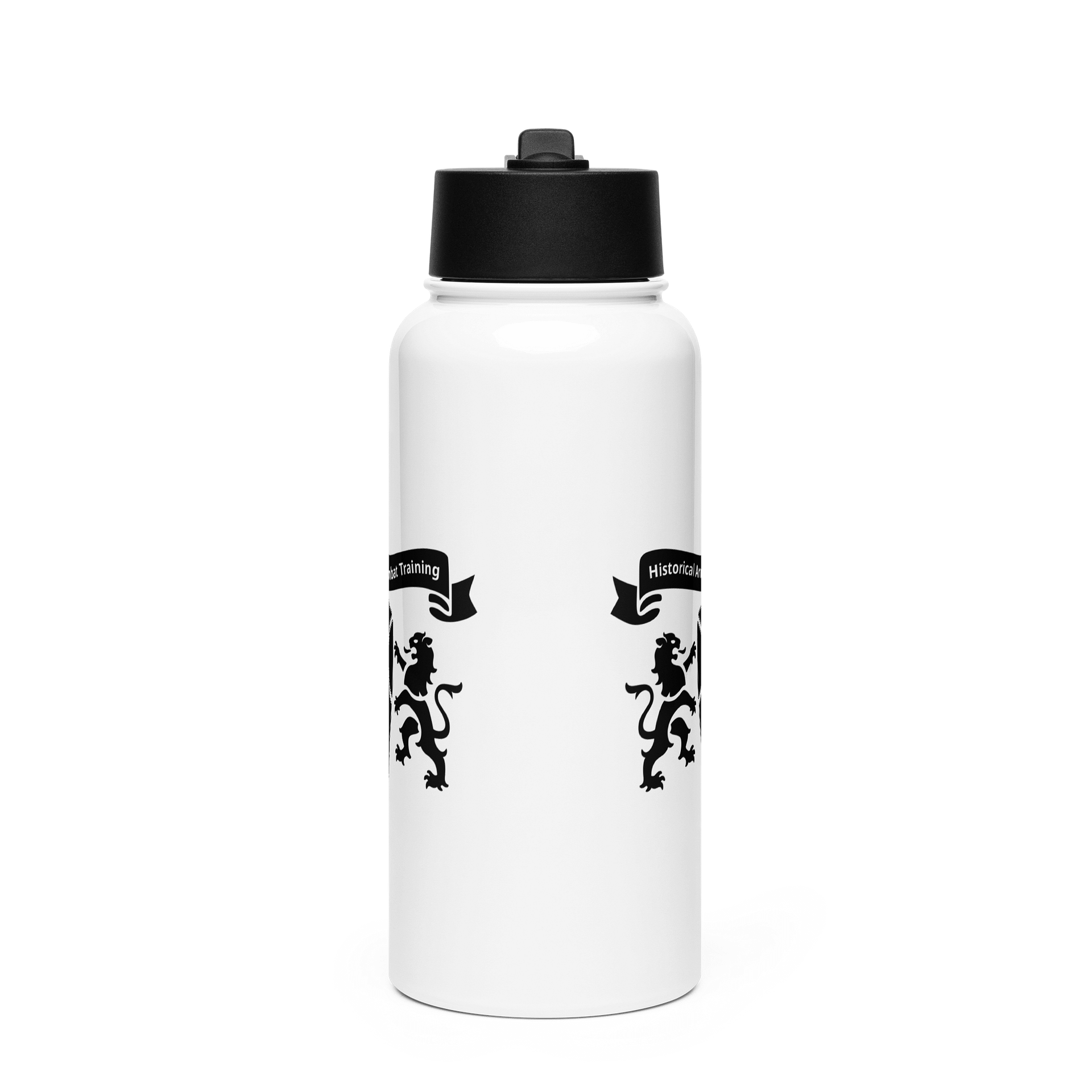 Black HACT logo Water Bottle with Straw product image (2)