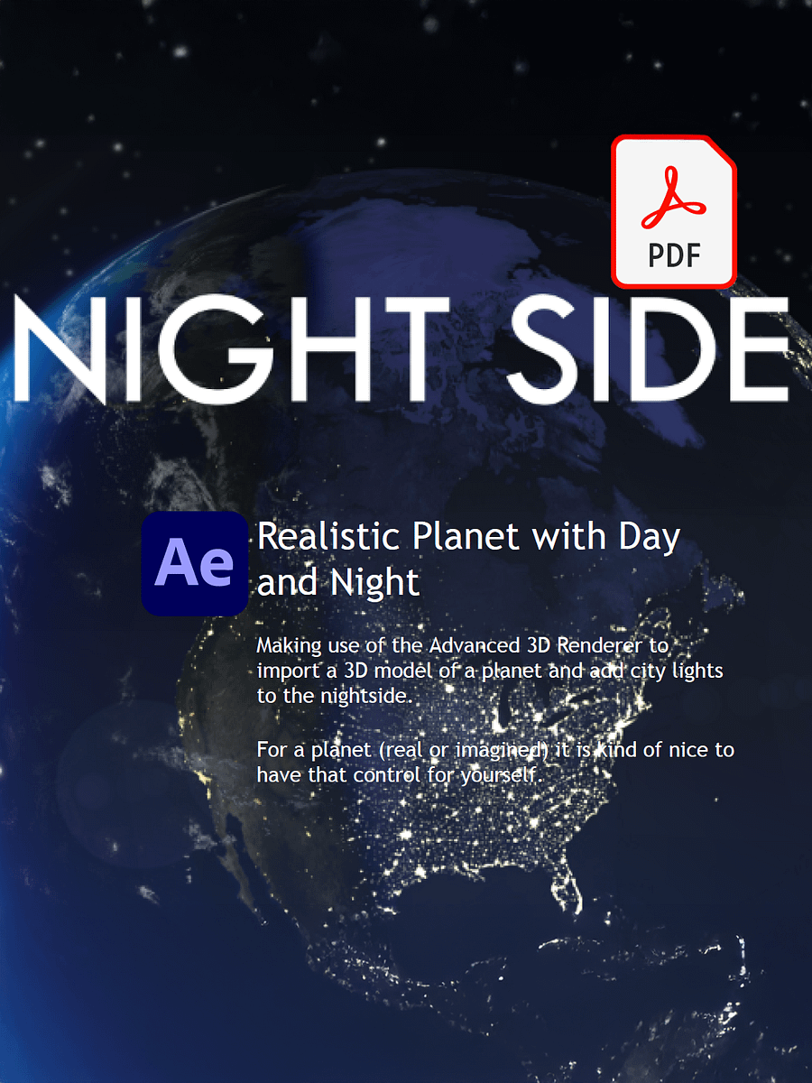 Realistic Planet with Day and Night - text version product image (1)