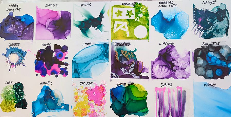 Free Digital Download: Master Alcohol Ink Art: 18 Techniques & Effects Reference Photos product image (1)