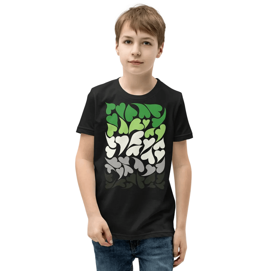 Nestled PRIDE Aromantic T-shirt (Youth) product image (1)