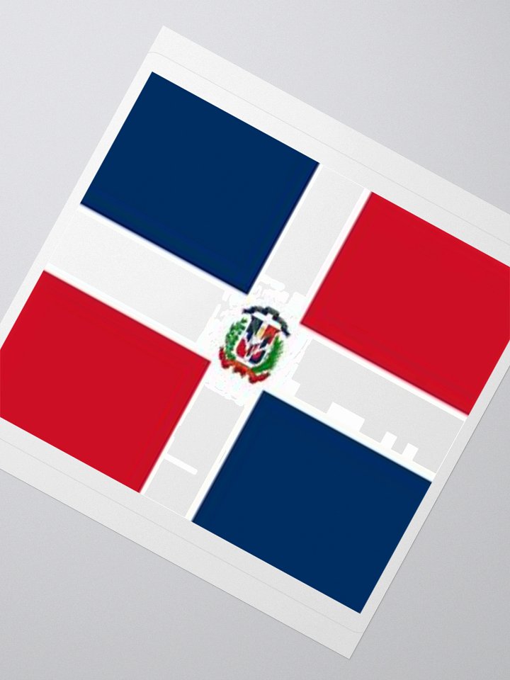 Dominican Republic Flag Sticker | Coat of Arms Design | Durable Vinyl | 3 Sizes product image (5)
