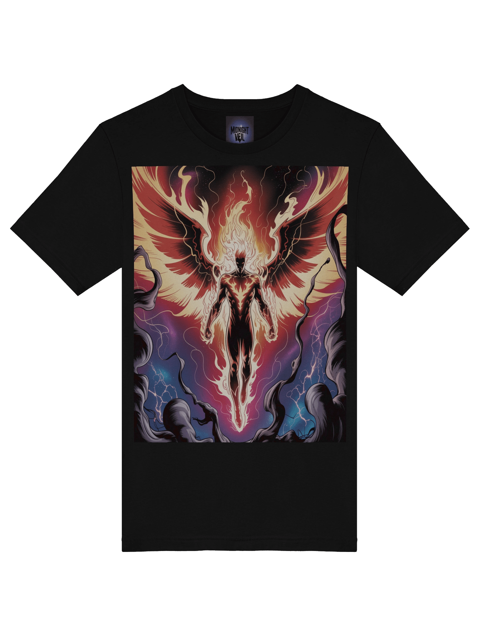 Dark Phoenix Void Rebirth Supersoft T-Shirt – Flame Wing Fury product image (7)