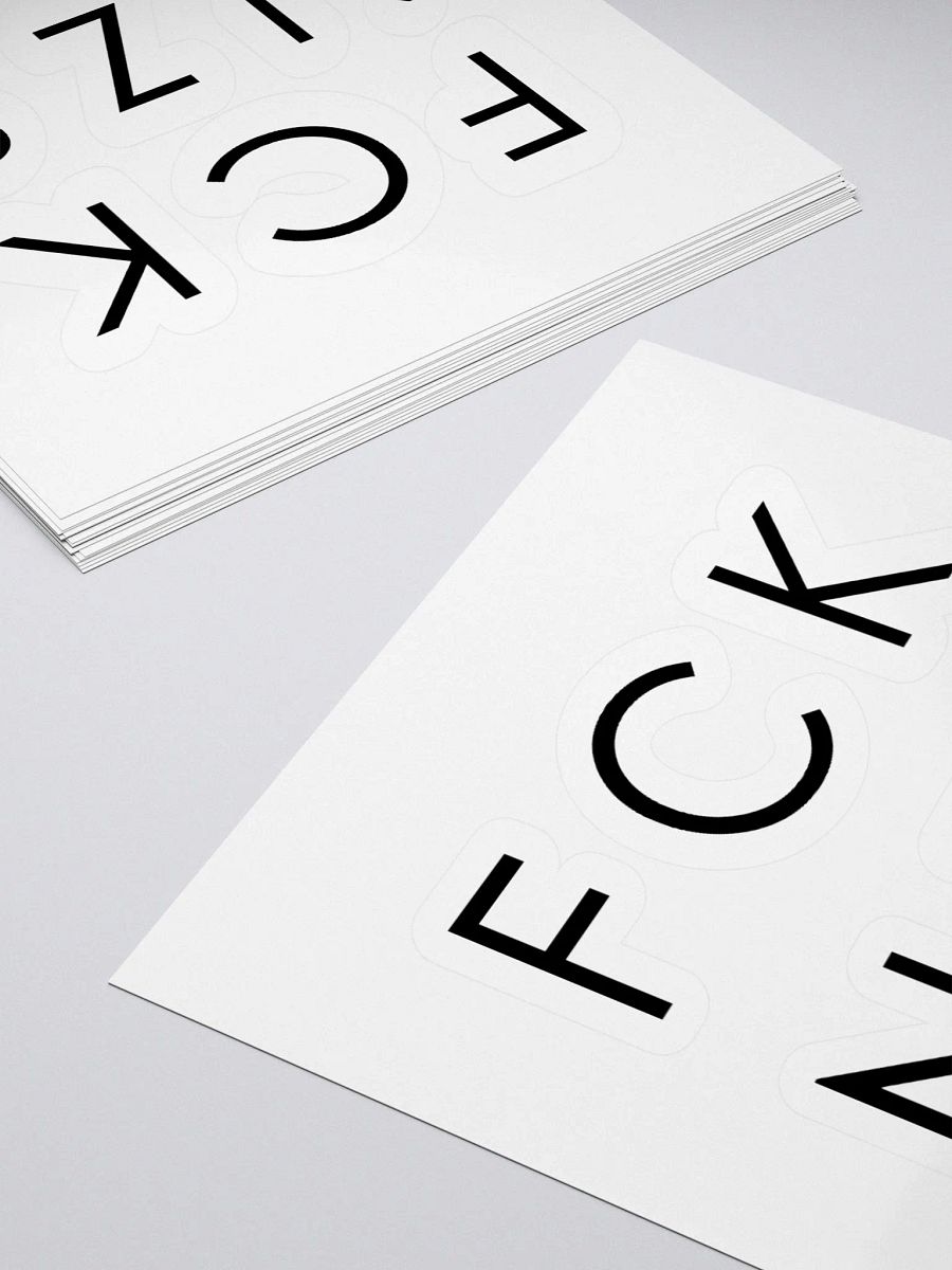FCK NZS Kiss Cut Stickers product image (10)