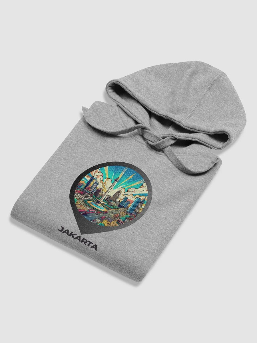Cotton Heritage Unisex Premium Hoodie | AI Design Jakarta city product image (6)