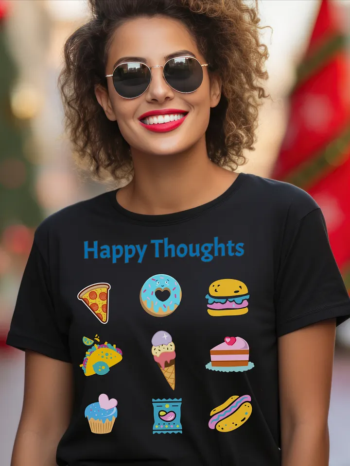 Happy Thoughts - Junk Food Lover - Bella Canvas 3001 Unisex Staple T-Shirt product image (3)