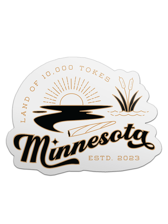 Land of 10,000 Tokes ✧ Minnesota Cannabis Lake Sticker product image (1)