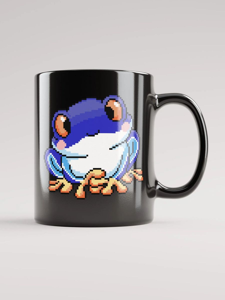 Dark Blue Rip the Frog Black Glossy Mug product image (2)