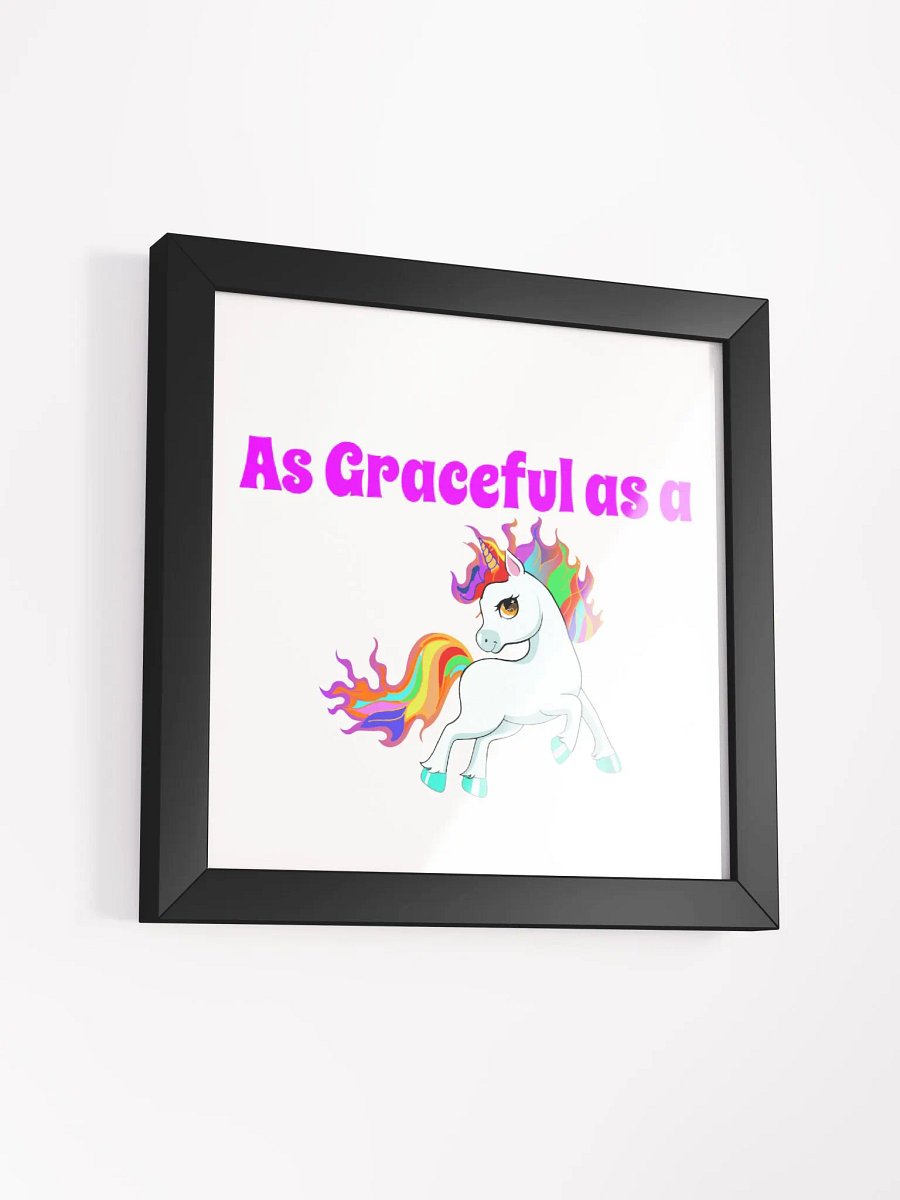 As Graceful as a Unicorn wall framed art product image (3)