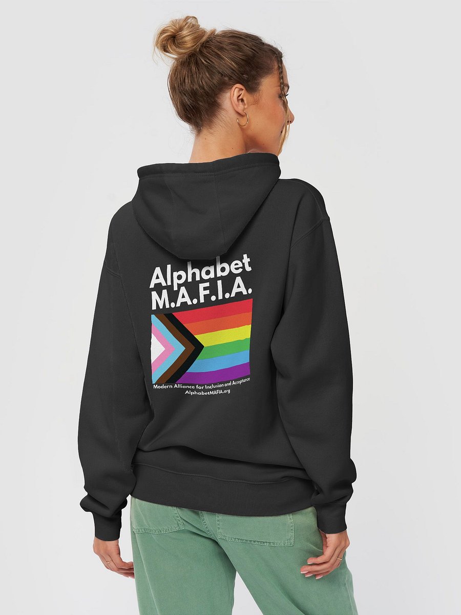Alphabet M.A.F.I.A. Whgite Lettering Hoodie product image (19)