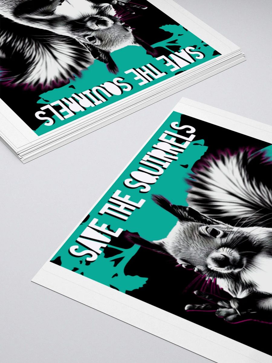 Peaceful Squirrel Save the Trees Sticker product image (10)