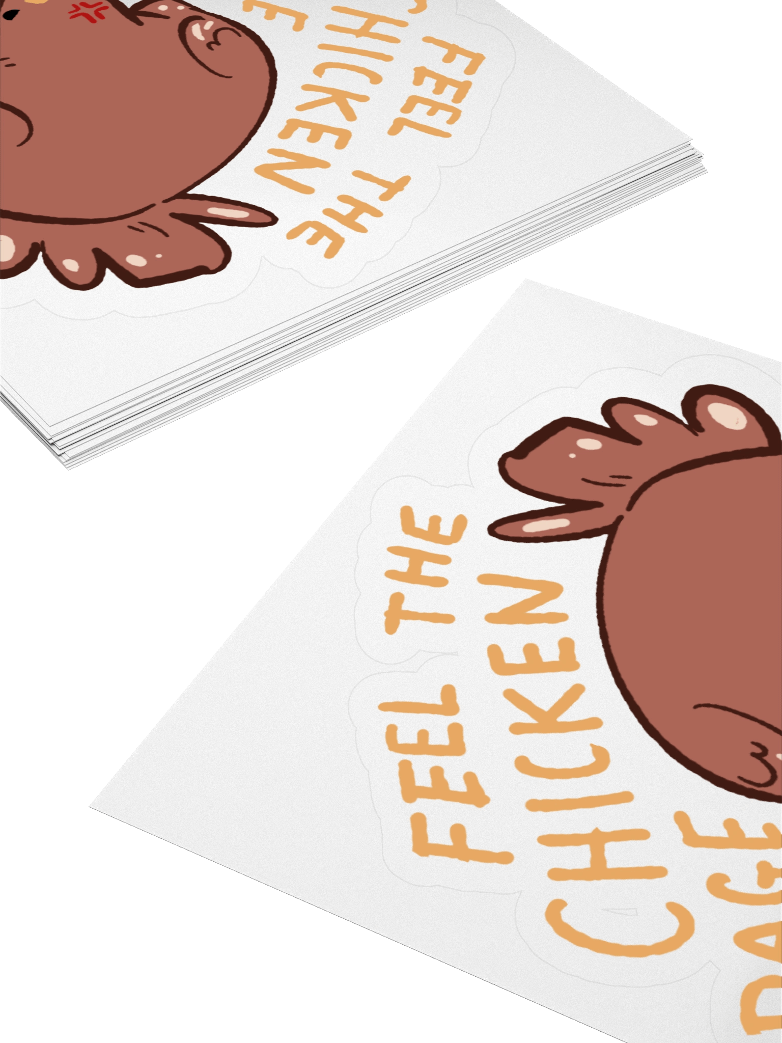 Nuna's chicken "Rage" sticker product image (3)