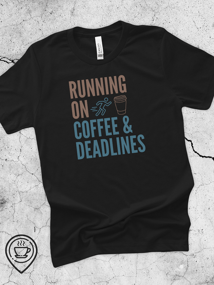 Running on Coffee and Deadlines – Mocha Blue product image (2)