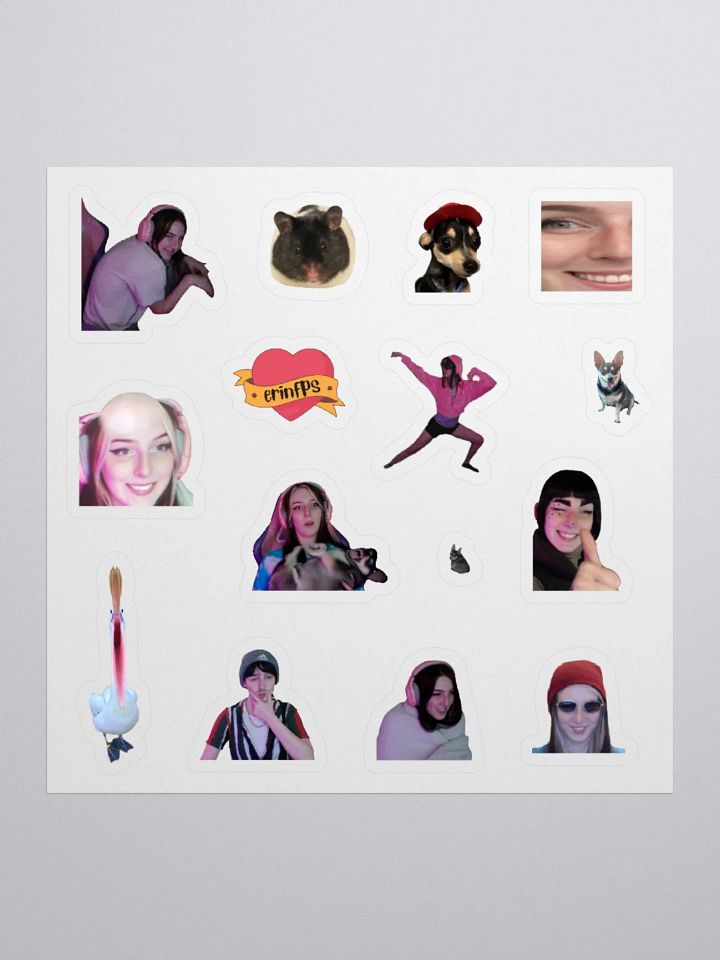 random emote sticker sheet product image (1)