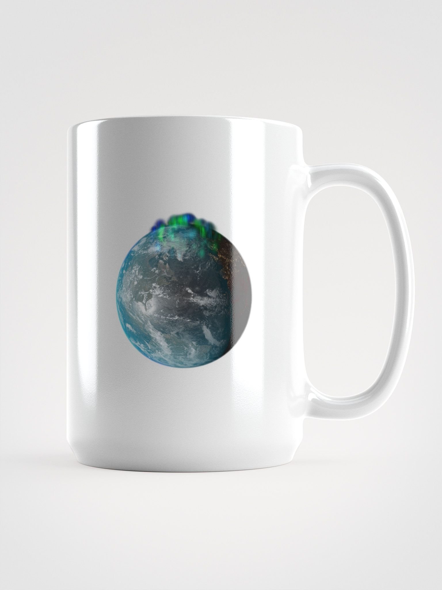 Aurora Borealis over Earth Mug product image (1)