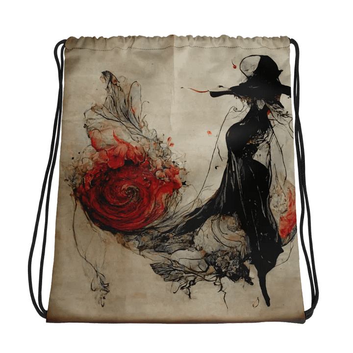 Ethereal Noir Drawstring Backpack product image (1)