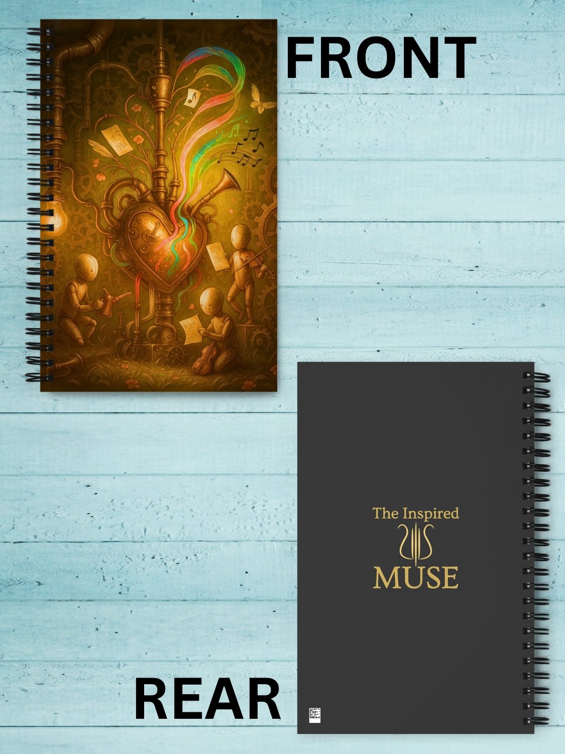 Steampunk Symphony - Spiral Journal Notebook product image (3)