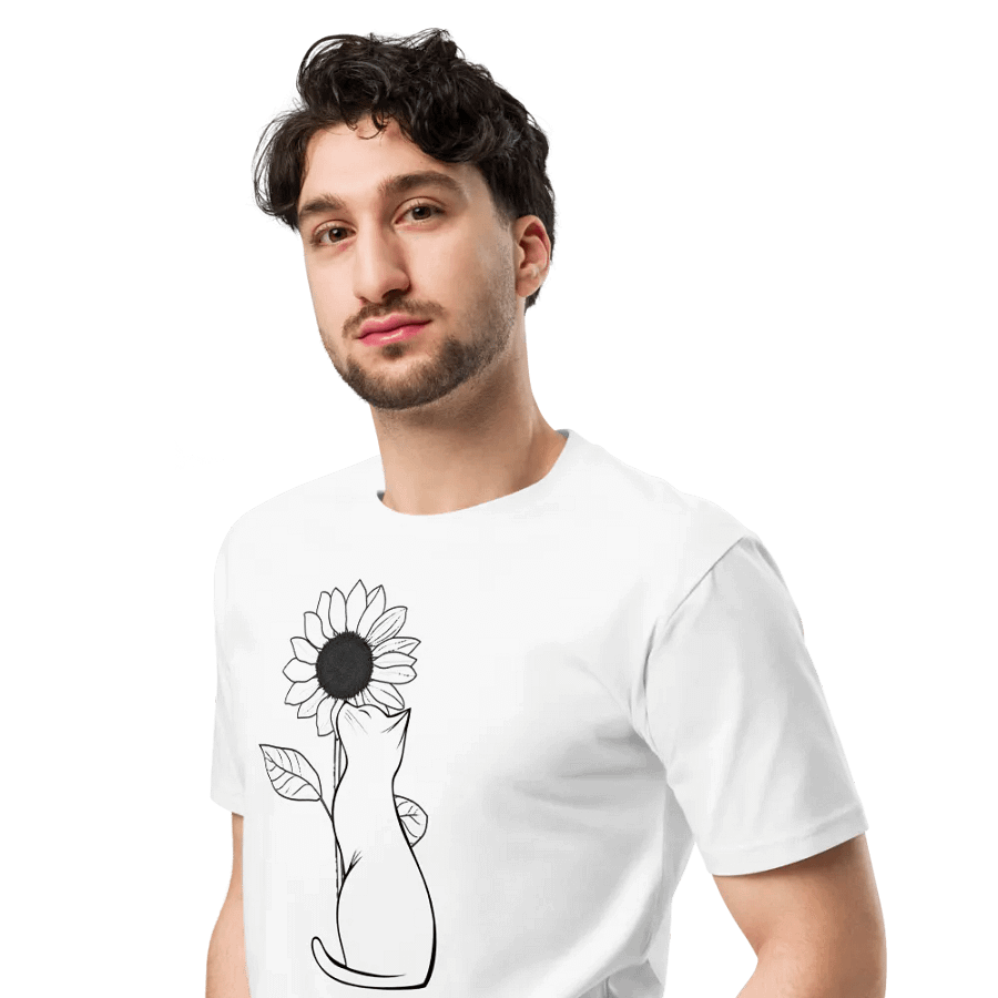 Sunflower Cat Supreme Comfort Unisex T-Shirt product image (4)