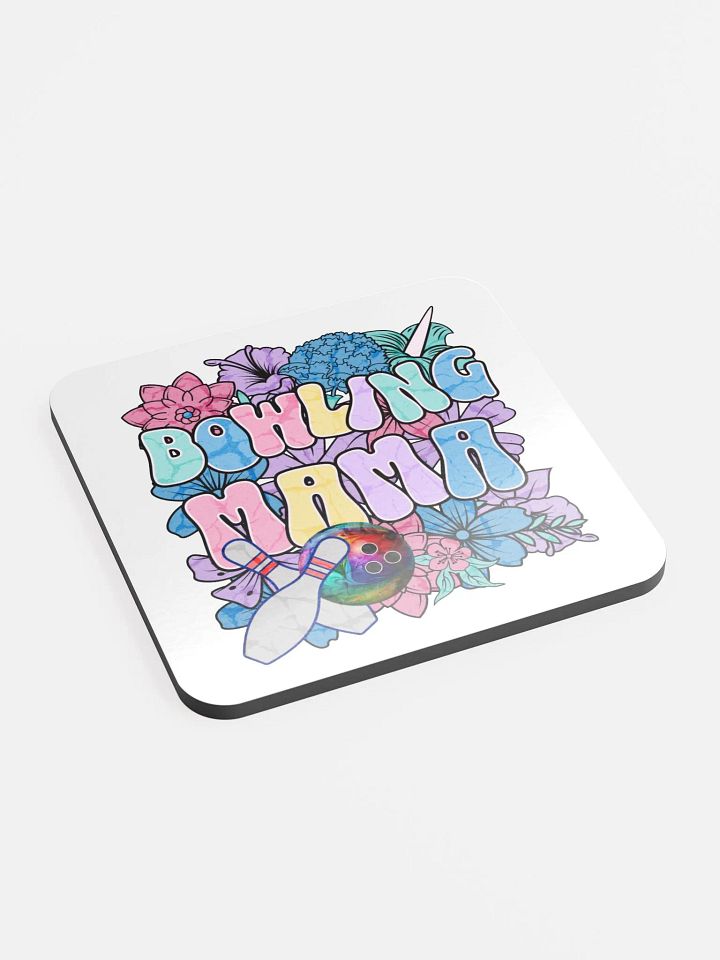 Bowling Mama Floral Cork Coaster product image (2)