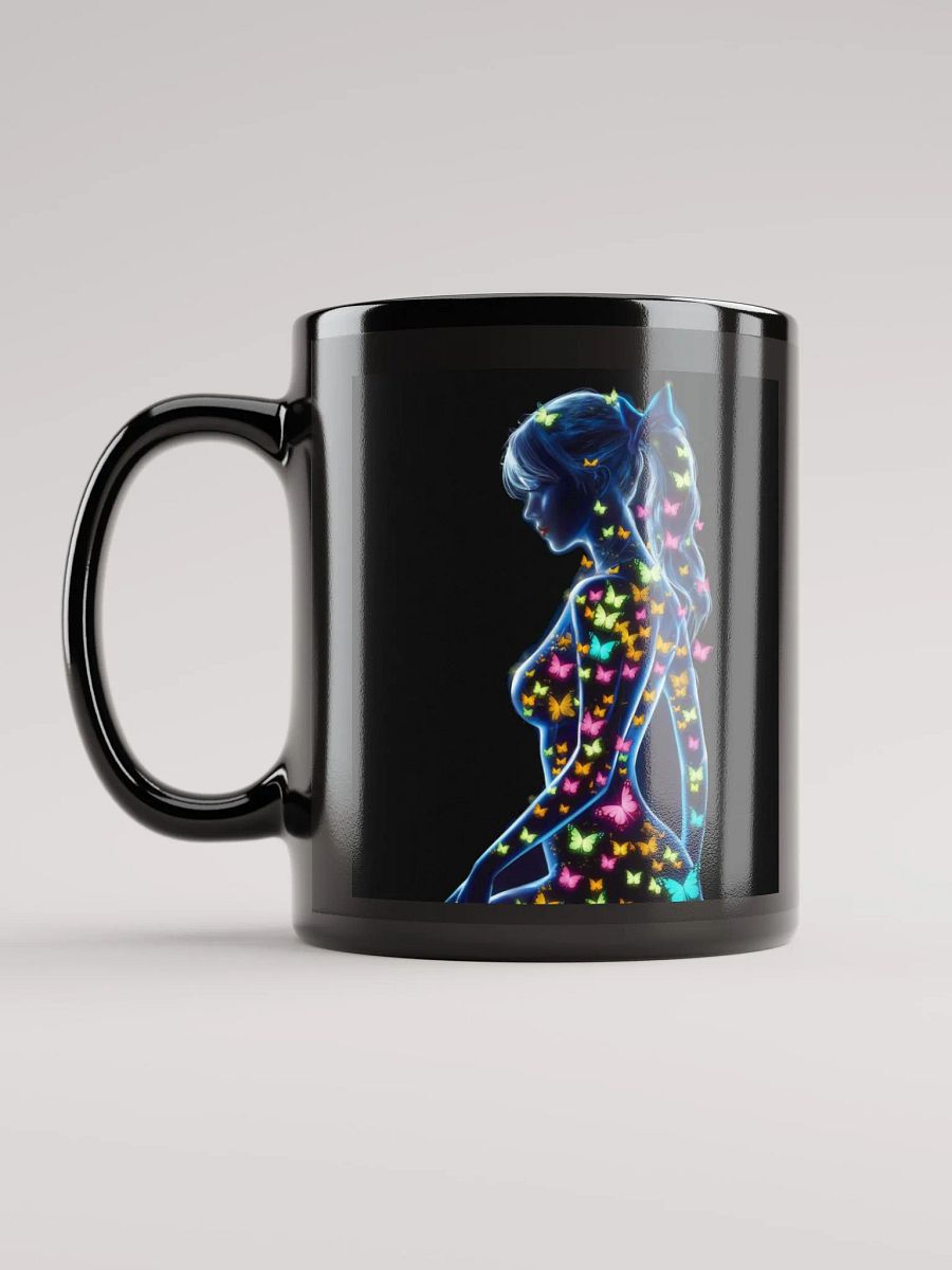 Neon Butterfly Ethereal Black Mug product image (6)