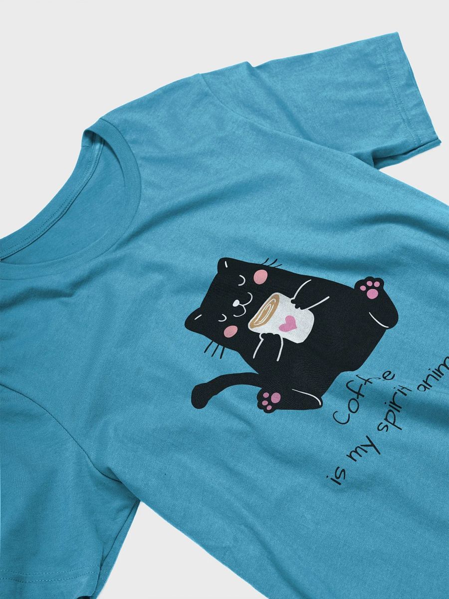 Caffeine Cat Cartoon Tee product image (24)