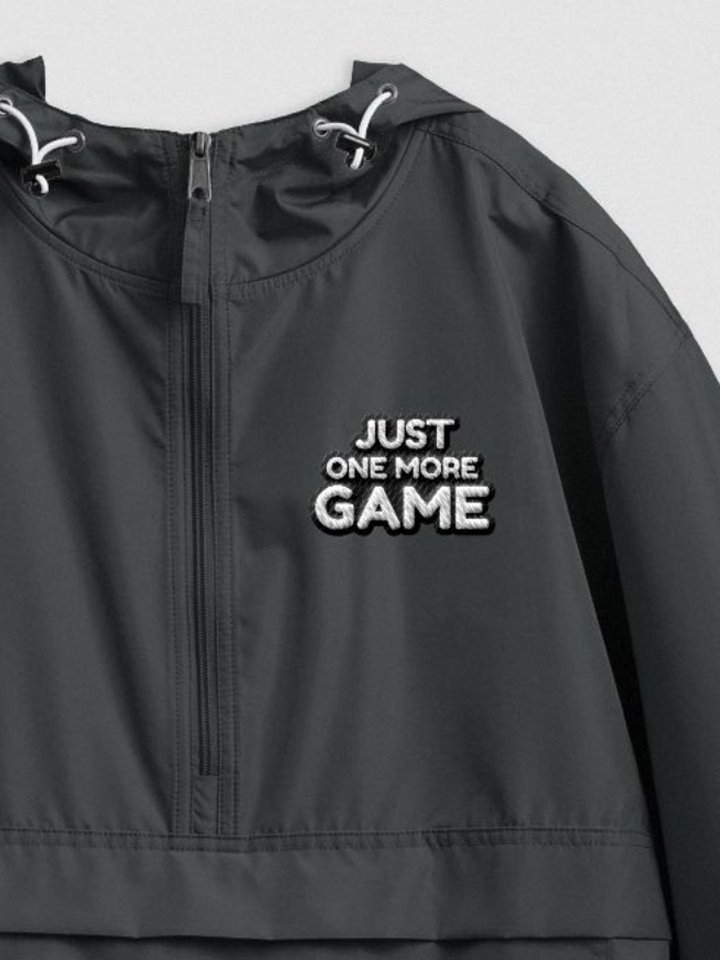 Just One More Game Embroidered Packable Jacket product image (1)