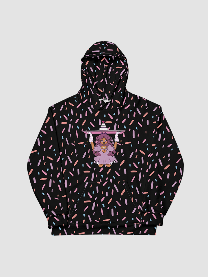 Black Forest Sprinkles Hoodie Unisex Sizing product image (3)