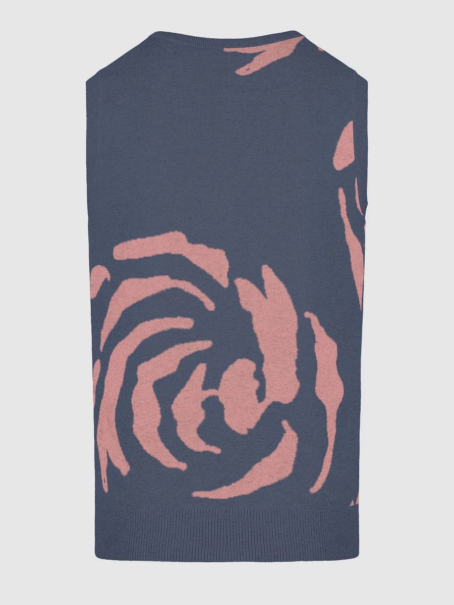 Rose Jacquard V-Neck Vest product image (17)