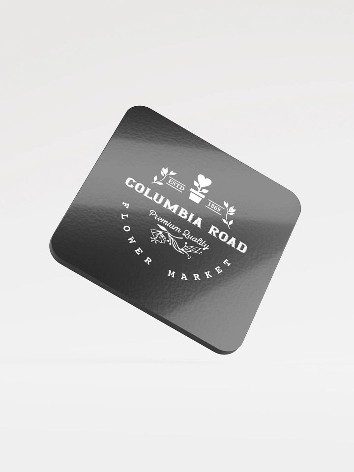 Columbia Road Market Cork Coaster (Black) product image (1)