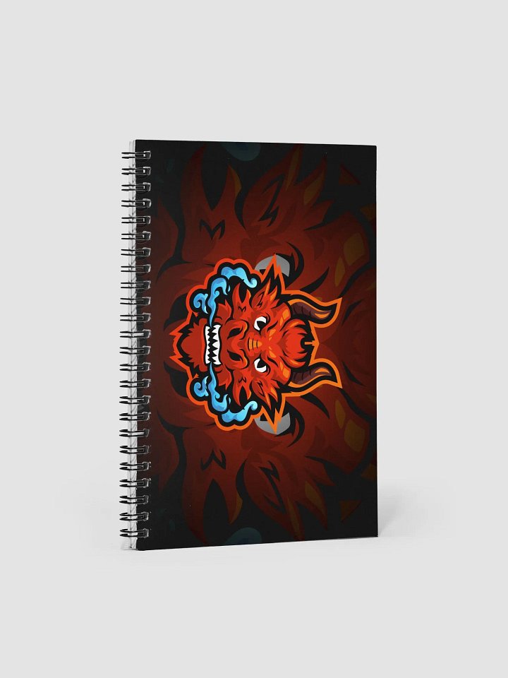 Grim Falcon Spiral Dot Notebook product image (1)