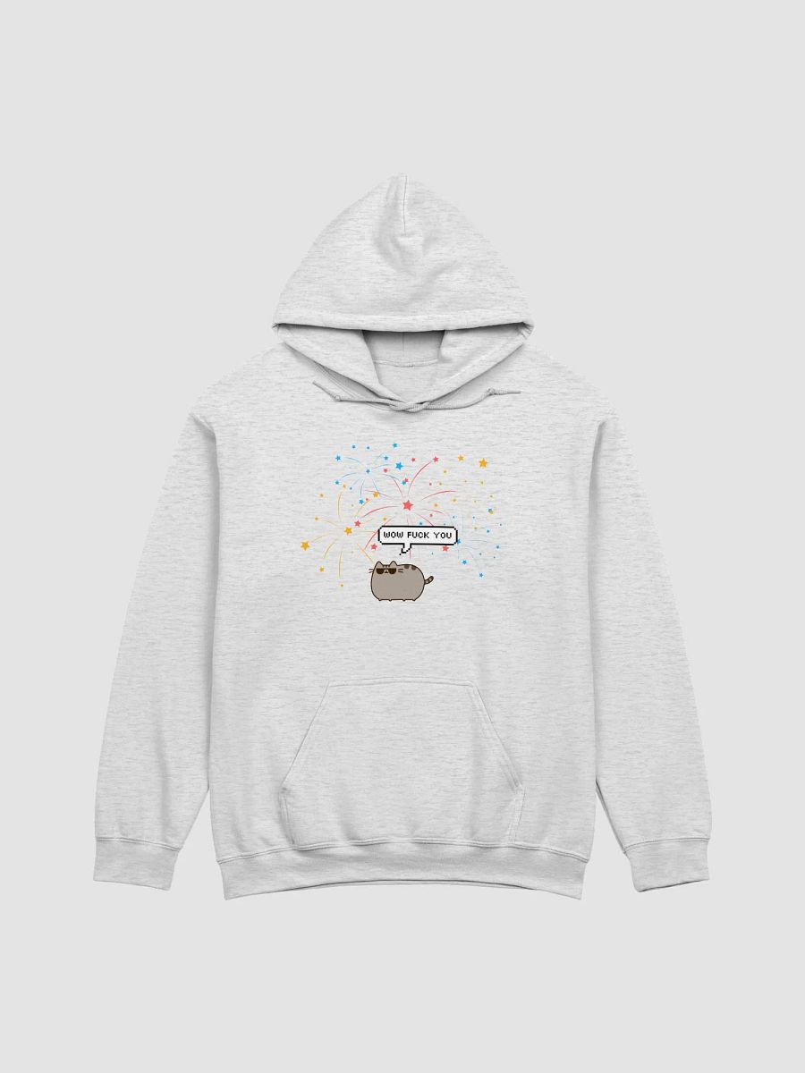 Wow Fuck You Cat Fireworks Hoodie product image (7)