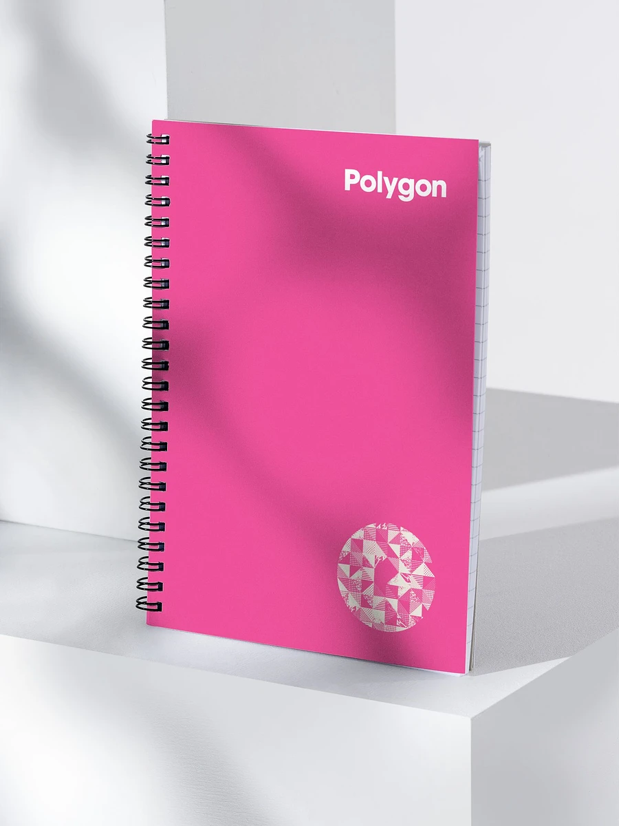 Polygon Pink Spiral Notebook product image (3)