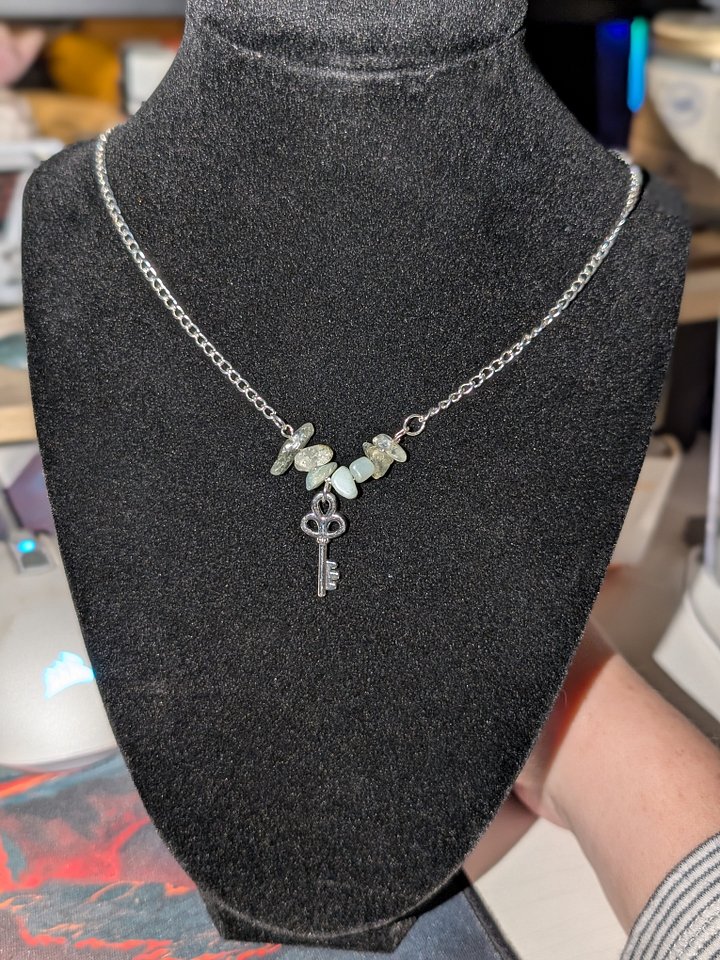 Crystal Necklace with Key Charm! product image (1)