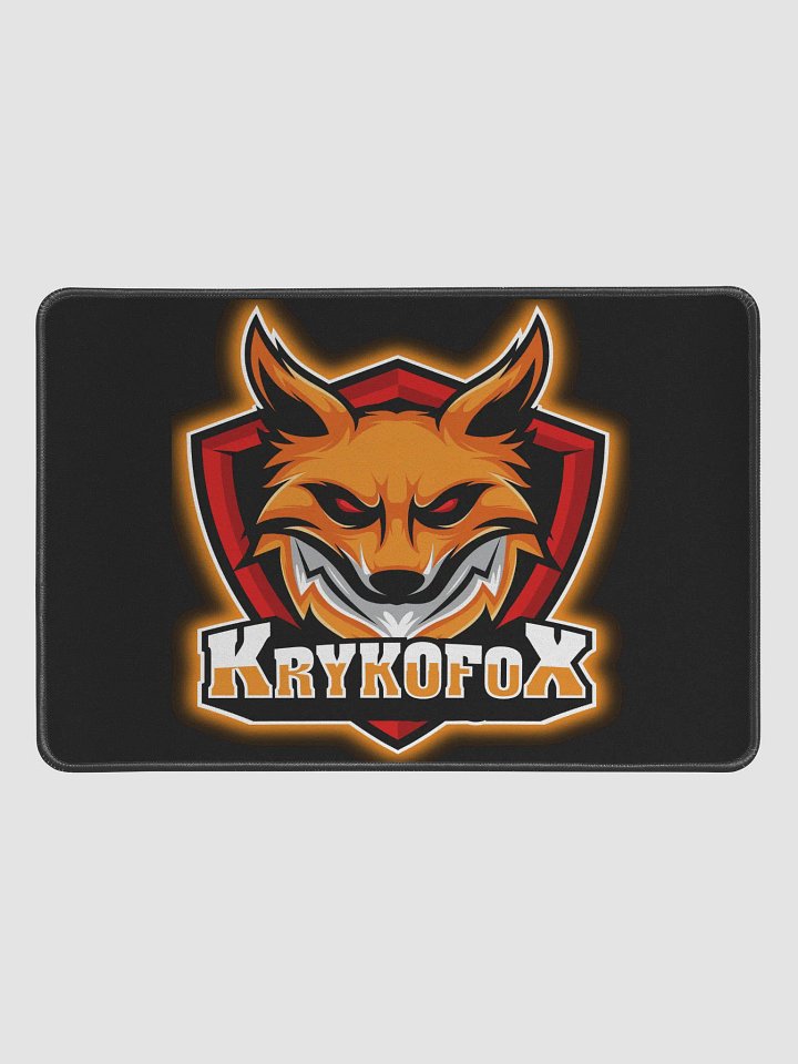 Fierce Fox Shield Desk Mat - 12 x 18 product image (1)