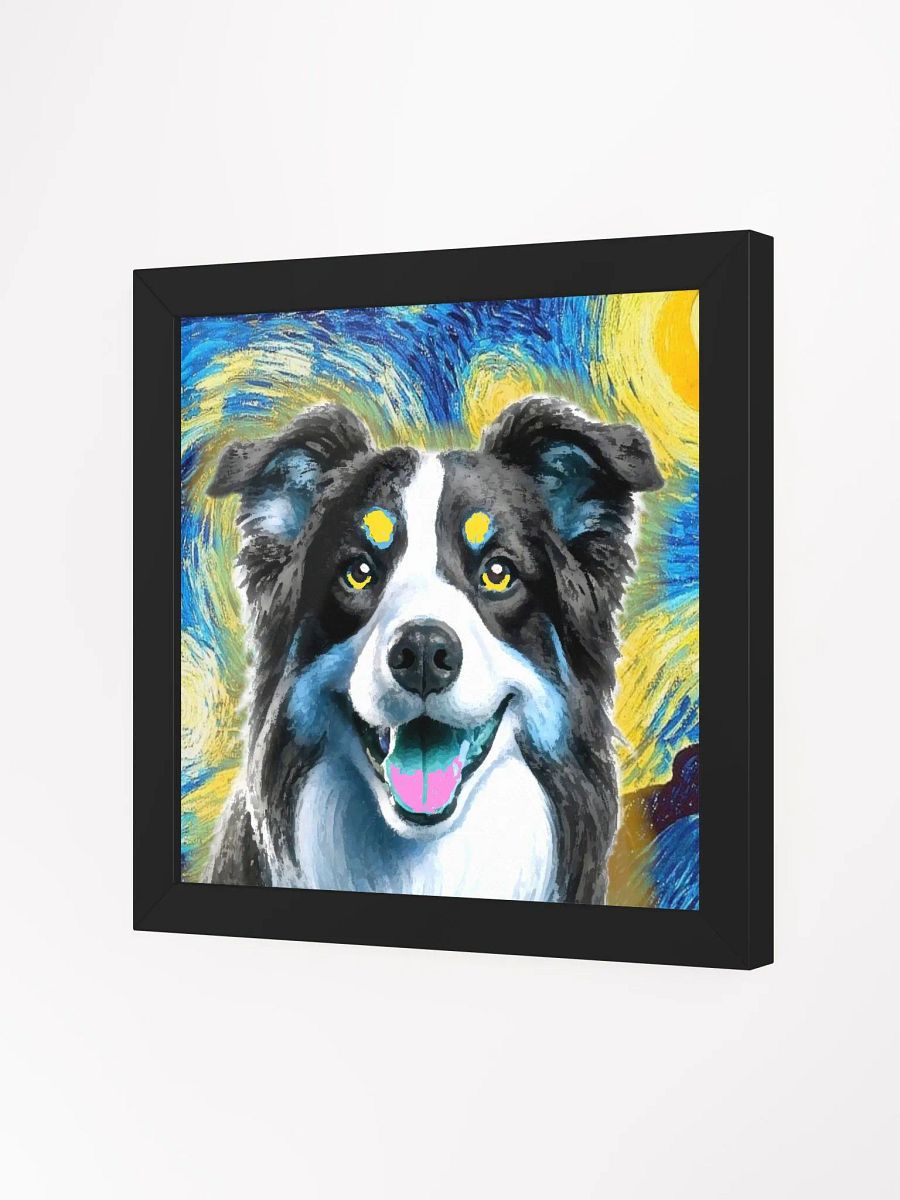 Australian Shepherd Starry Night Framed Wall Art product image (17)