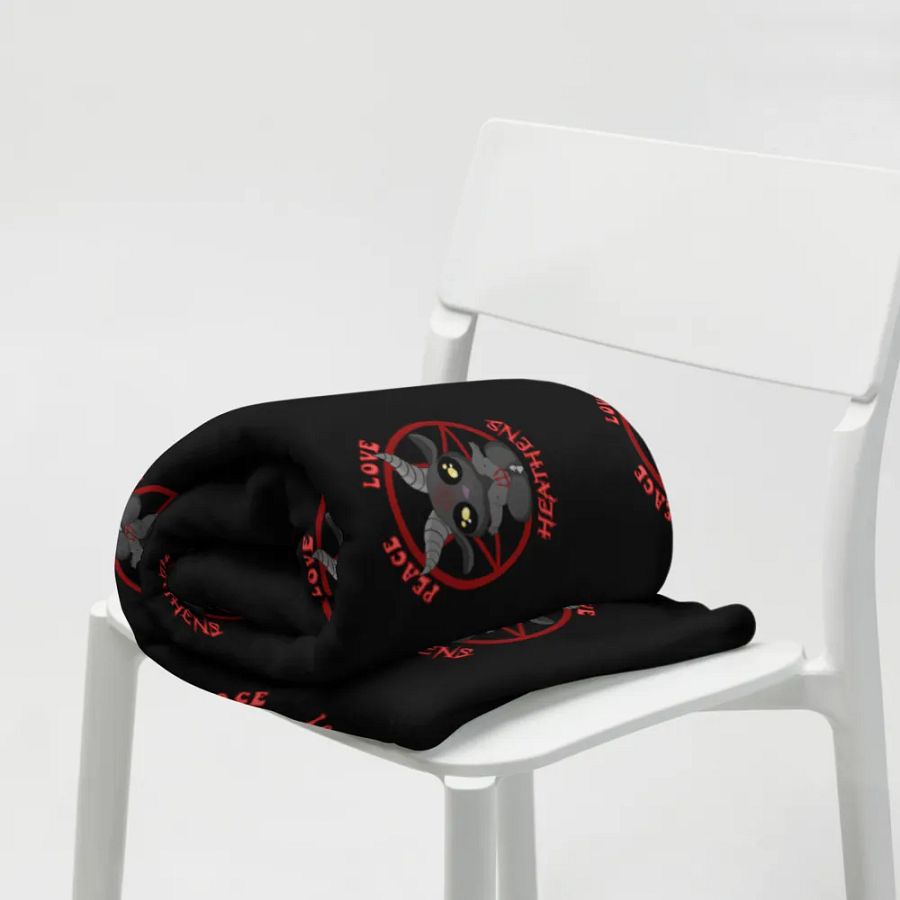 Peace, Love, Heathens Throw - Red product image (7)