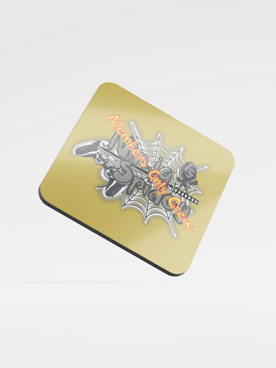 Members Only Glass Coaster (Gold) product image (1)