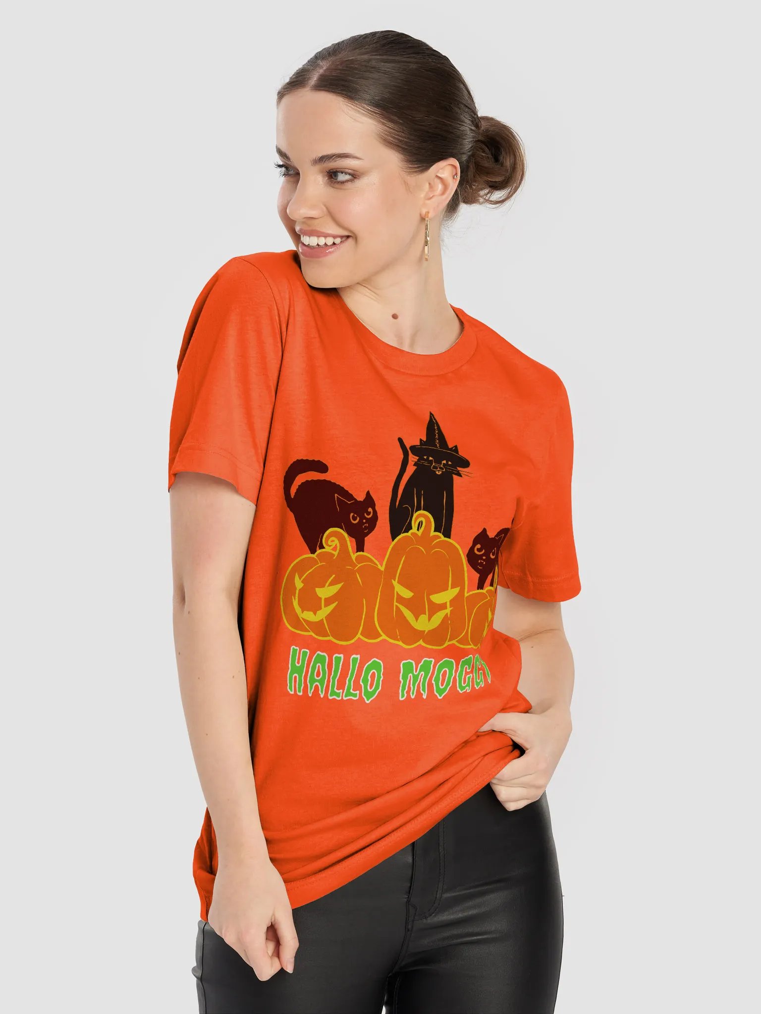 Hallo Moggy Halloween T-Shirt product image (1)