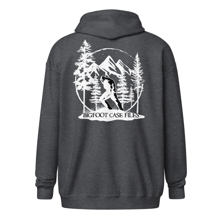 BIGFOOT CASE FILES ZIP UP HOODIE BACK LOGO WHITE product image (3)