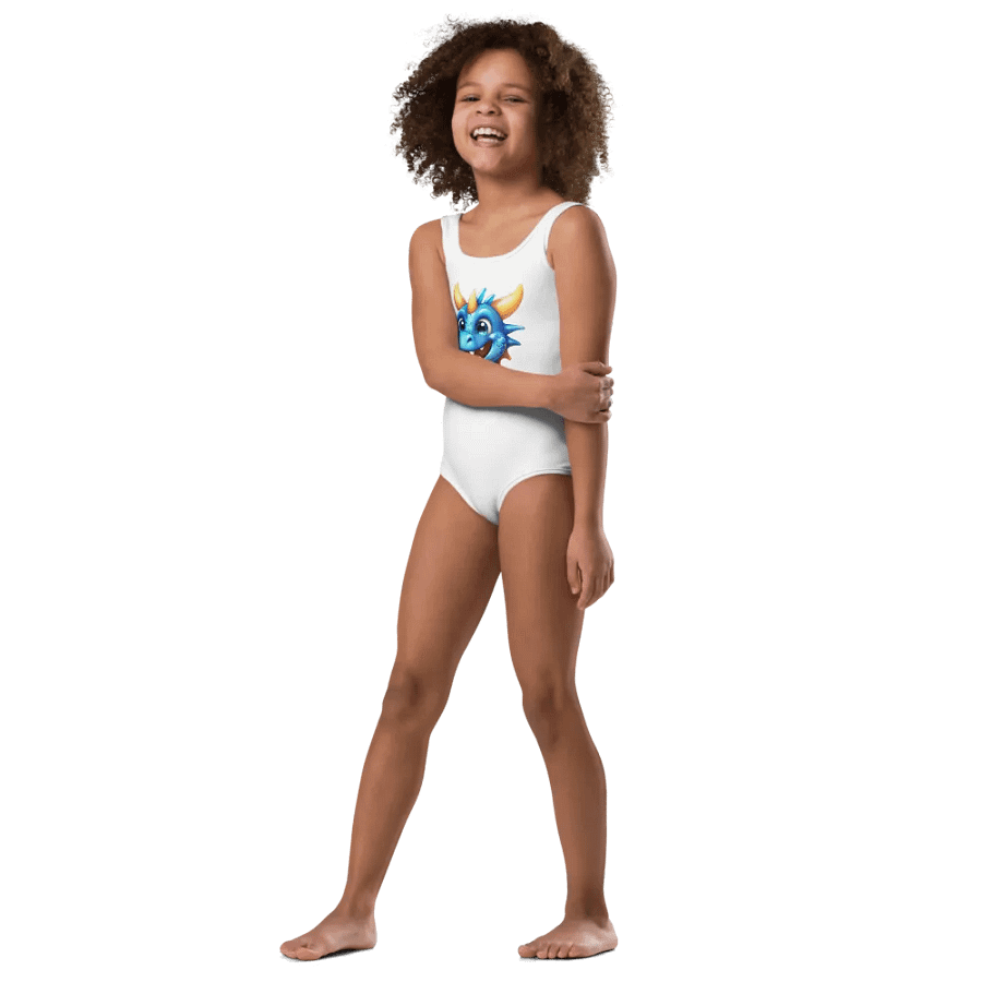 Happy Dragon All-Over Kids Swimsuit product image (4)