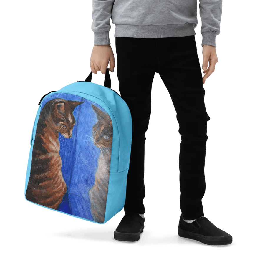 mirror cat painting backpack product image (6)