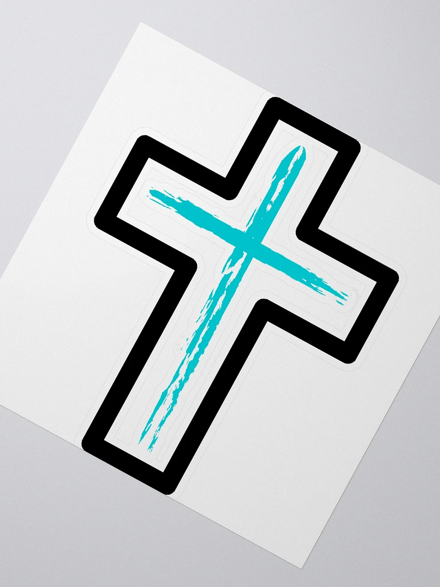 Blue Cross With Boarder Sticker product image (1)