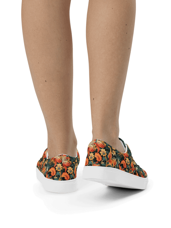Sunset Flowers | Women's Lace-Up Canvas Shoes product image (3)